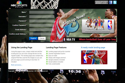 joomla complete landing page