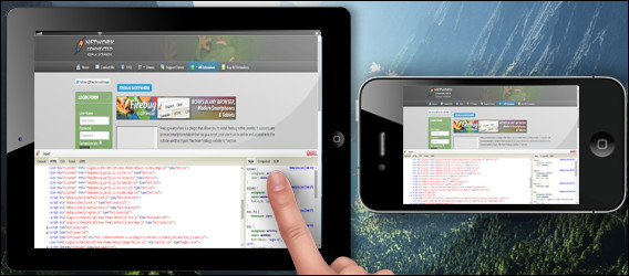 Firebug on tablet and smartphone