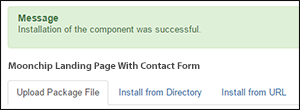 Installation complete joomla default landing page